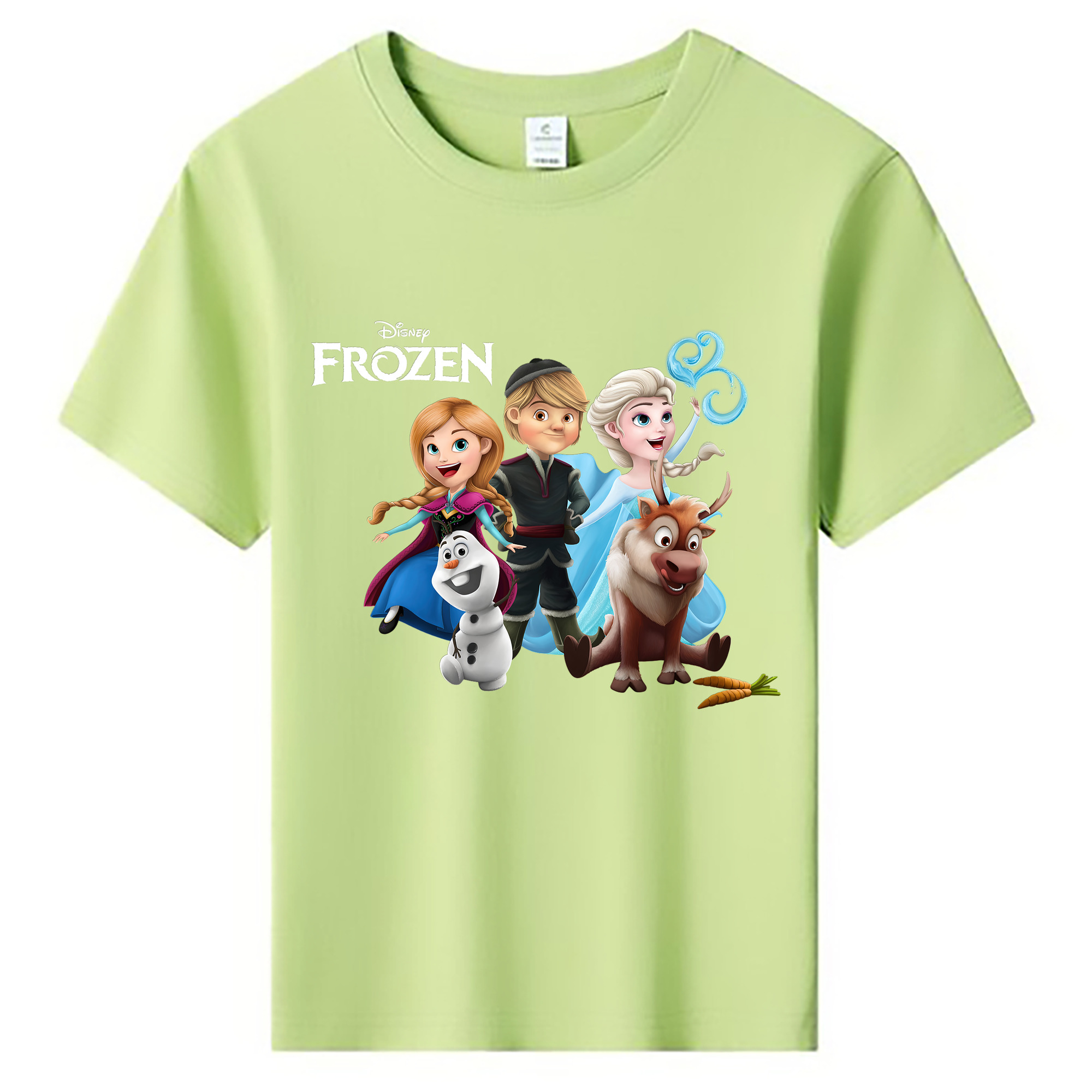 （画像用） アナと雪の女王 アンナ エルサ Frozen Anna Elsa 綿100％キッズTシャツ（フロントプリント）